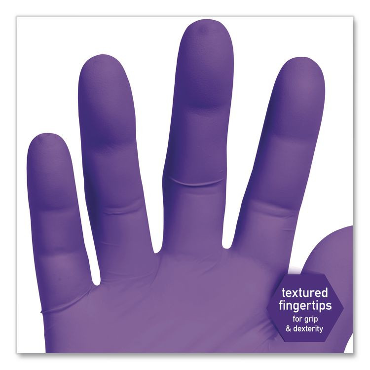 KIMBERLY-CLARK PROFESSIONAL Kimtech™ 55080 PURPLE NITRILE Exam Gloves, Powder-Free, X-Small, 6 mil Thick, 9.5" Long, Purple, 100/Box