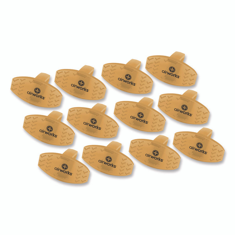 HOSPECO AWBC231 AirWorks Bowl Clips, Citrus Grove Scent, Orange, Dozen