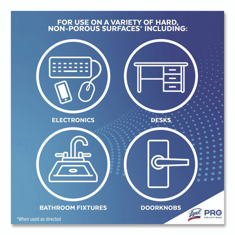 RECKITT BENCKISER LYSOL® Brand 56264CT Disinfecting Wipes, 1-Ply, 7 x 7.25, Lavender and Cotton Blossom, White, 80 Wipes/Canister, 6 Canisters/Carton