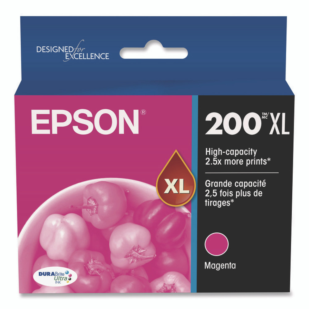 EPSON AMERICA, INC. T200XL320S T200XL320S (200XL) DURABrite Ultra High-Yield Ink, Magenta