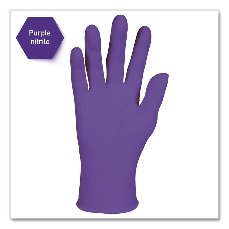 KIMBERLY-CLARK PROFESSIONAL Kimtech™ 55081CT PURPLE NITRILE Exam Gloves, Powder-Free, Small, 6 mil Thick, 9.5" Long, Purple, 100/Box, 10 Boxes/Carton