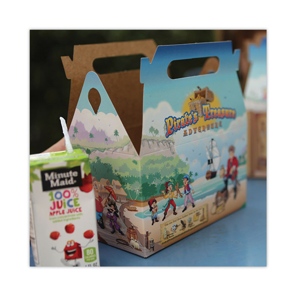 SOUTHERN CHAMPION TRAY SCT® 2793 Pirate Kids' Meal Barn Boxes, 6.43 x 4 x 3.75, Brown, Paper, 96/Carton