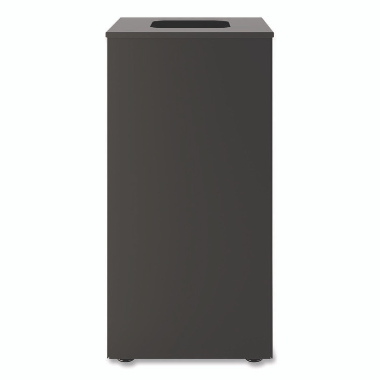 SUNCAST CORPORATION Commercial® MTCSQ240 Square Metal Decorative Can, Steel, 24 gal, Black