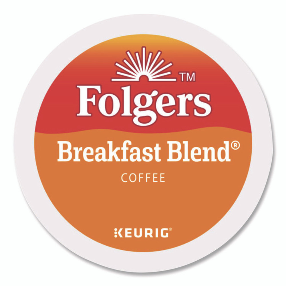 KEURIG DR PEPPER Folgers® 0448CT Breakfast Blend Coffee K-Cup, 24/Box, 4 Boxes/Carton
