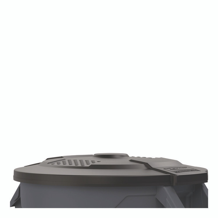 SUNCAST CORPORATION Commercial® TCU32GLIDD Utility Trash Can Lid for 32 gal Trash Can, 22.22" Diameter x 3", Black