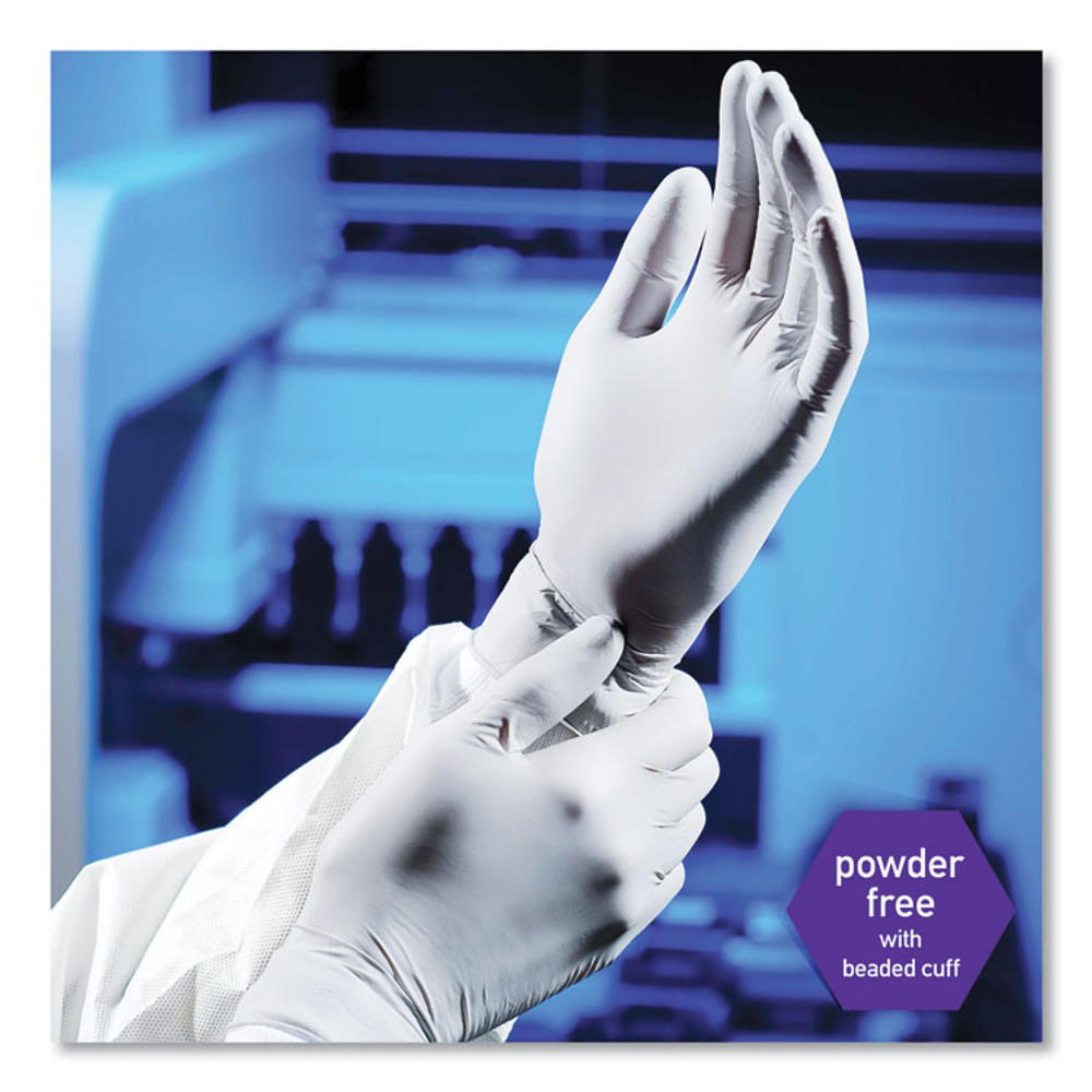KIMBERLY-CLARK PROFESSIONAL Kimtech™ 50707 STERLING Nitrile Exam Gloves, Powder-Free, Medium, 3.5 mil Thick, 9.5" Long, Sterling Gray, 200/Box