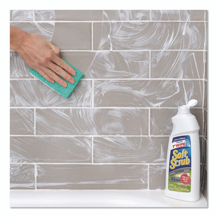 DIAL PROFESSIONAL Soft Scrub® 07222 Cleanser with Bleach, 24 oz Bottle, 8/Carton