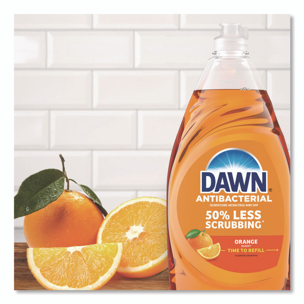 PROCTER & GAMBLE Dawn® 17121 Ultra Antibacterial Dishwashing Liquid, Orange Scent, 30.8 oz Bottle, 8/Carton