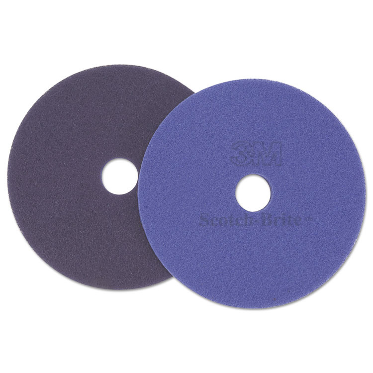 3M/COMMERCIAL TAPE DIV. Scotch-Brite™ 47951 Diamond Floor Pad, 17" Diameter, Purple, 5/Carton