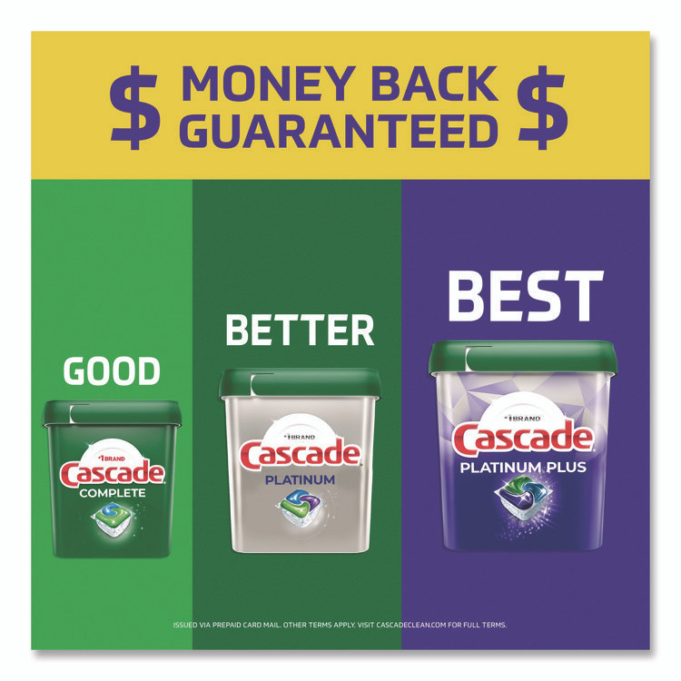 PROCTER & GAMBLE Cascade® 17626 Complete ActionPacs, Fresh Scent, 4 Pods/Pack, 30 Packs/Carton