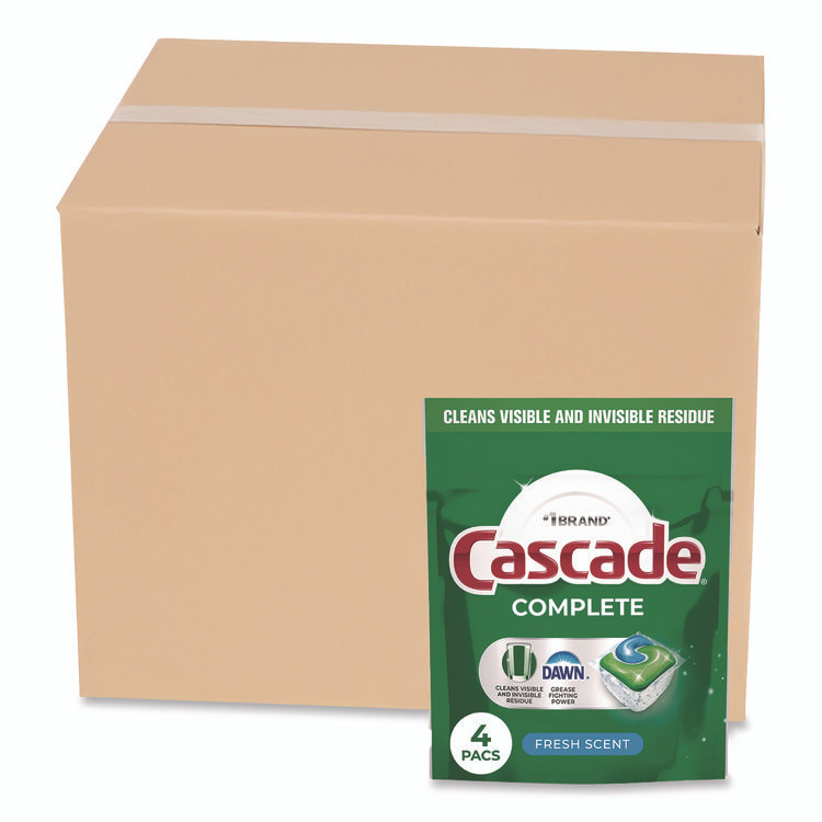PROCTER & GAMBLE Cascade® 17626 Complete ActionPacs, Fresh Scent, 4 Pods/Pack, 30 Packs/Carton