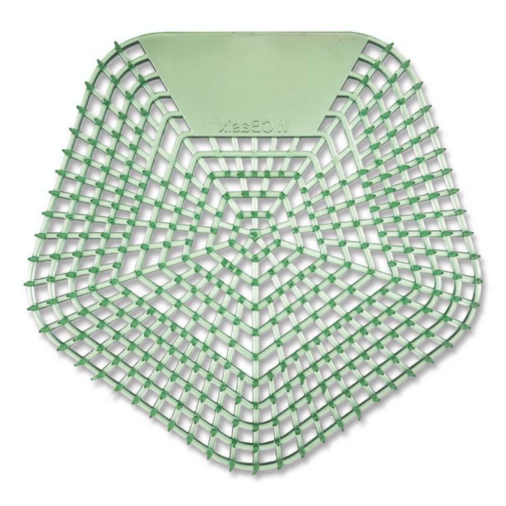 BOARDWALK 1005 Anti-Splash Urinal Screen, Cucumber Twist Scent, Green, 0.11 oz, 10/Box