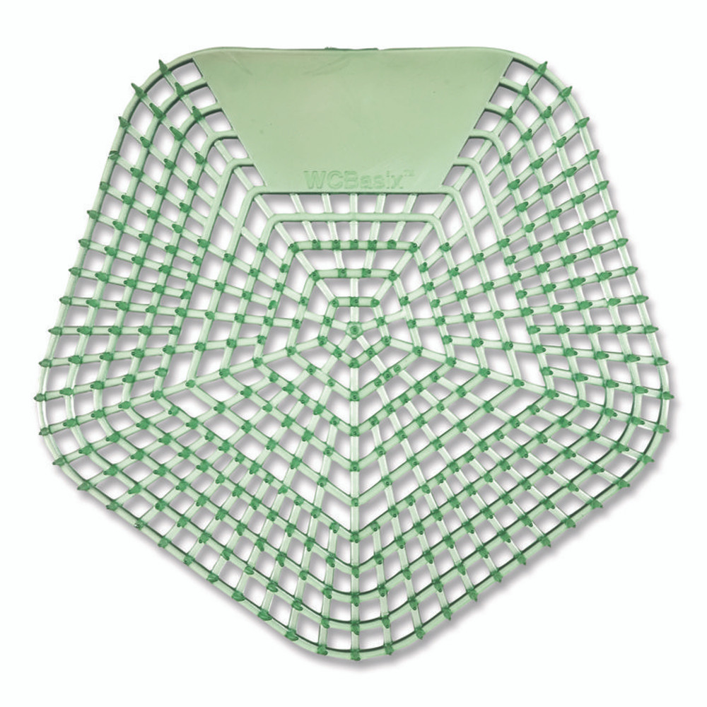 BOARDWALK 1005 Anti-Splash Urinal Screen, Cucumber Twist Scent, Green, 0.11 oz, 10/Box