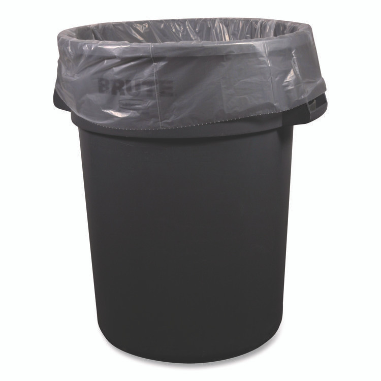 BOARDWALK 404609CL Low-Density Waste Can Liners, 45 gal, 0.9 mil, 40 x 46, Clear, Perforated Roll, 100/Carton