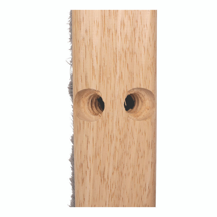 CFS BRANDS Carlisle 3621952423 Flagged Floor Sweep, 3" Gray Flagged Filament Bristles, 24" Brush, 12/Carton