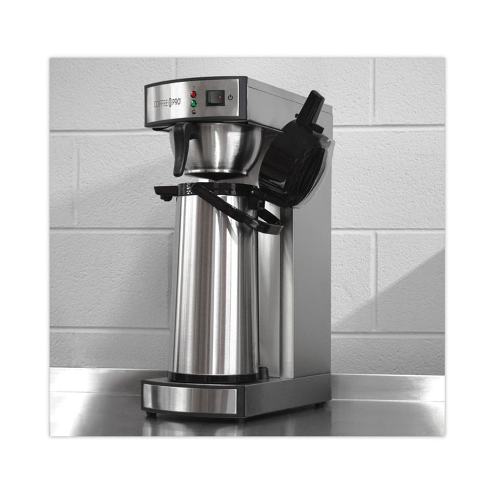 RDI USA Coffee Pro CPRLA Air Pot Brewer, 75 oz, 8.75 x 14.75 x 21.25, Stainless Steel