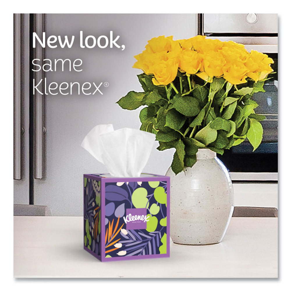 KIMBERLY-CLARK PROFESSIONAL Kleenex® 54308 Ultra Soft Facial Tissue, 3-Ply, White, 60 Sheets/Box, 4 Boxes/Pack, 12 Packs/Carton