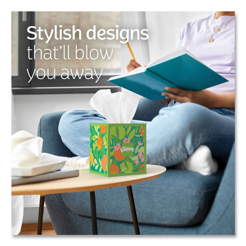 KIMBERLY-CLARK PROFESSIONAL Kleenex® 54308 Ultra Soft Facial Tissue, 3-Ply, White, 60 Sheets/Box, 4 Boxes/Pack, 12 Packs/Carton