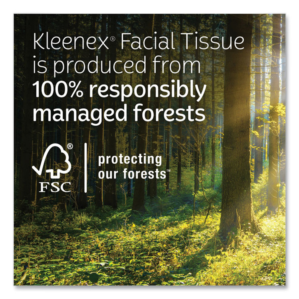 KIMBERLY-CLARK PROFESSIONAL Kleenex® 54308 Ultra Soft Facial Tissue, 3-Ply, White, 60 Sheets/Box, 4 Boxes/Pack, 12 Packs/Carton