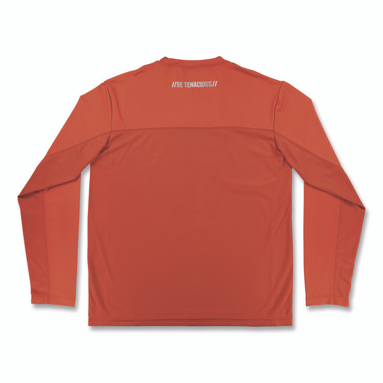 TENACIOUS HOLDINGS, INC. ergodyne® 12177 Chill-Its 6689 Cooling Long Sleeve Sun Shirt with UV Protection, Small, Orange