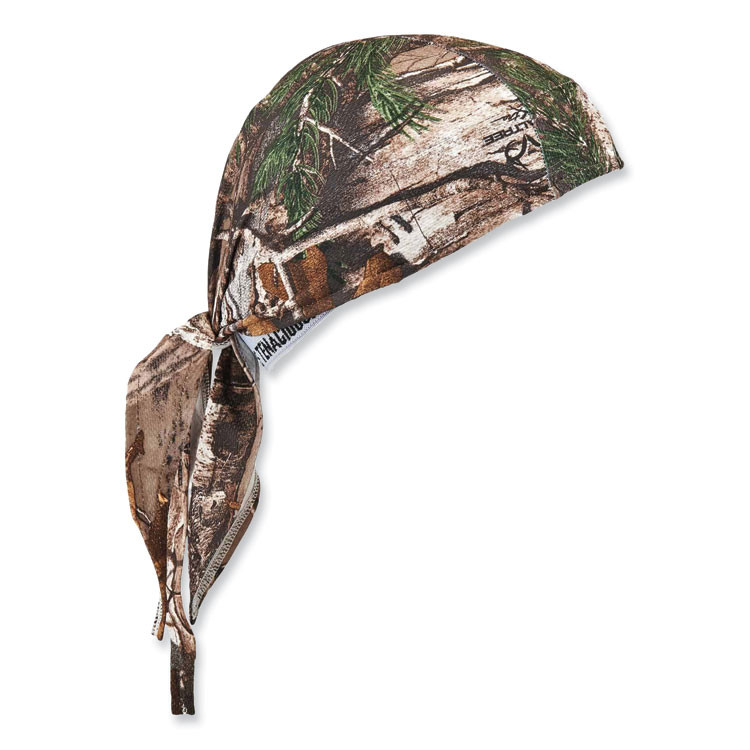 TENACIOUS HOLDINGS, INC. ergodyne® 12475 Chill-Its 6615 High-Performance Bandana Doo Rag with Terry Cloth Sweatband, One Size Fits Most, RealTree Xtra