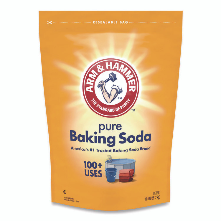 CHURCH & DWIGHT CO., INC Arm Hammer™ 3320001961PL Baking Soda, 13.5 lb Bag, 4 Bags/Carton, 20 Cartons/Pallet