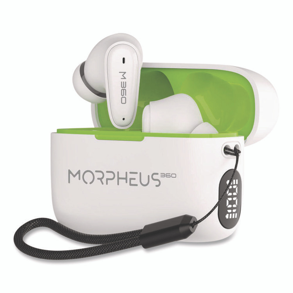 CREATIVE MARKETING, INC. Morpheus 360® TW1800W Nemesis True Wireless Earbuds, White