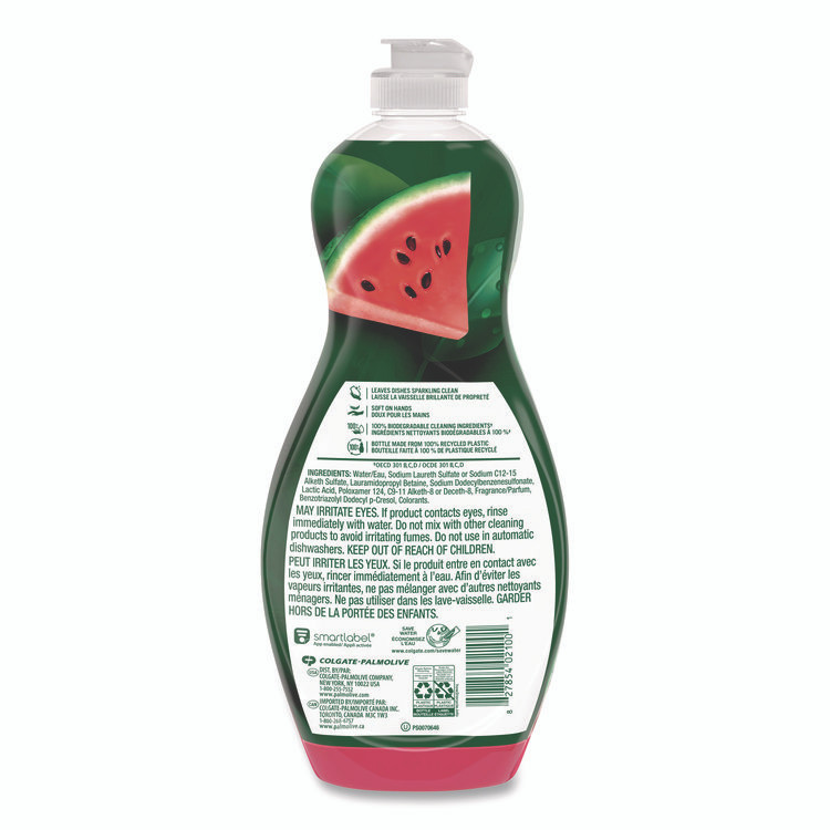 COLGATE PALMOLIVE, IPD. Ultra 61047428 Dishwashing Liquid, Watermelon Scent, 20 oz Bottle, 9/Carton