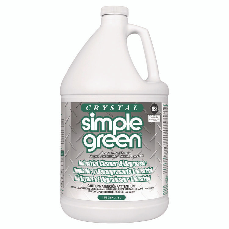 SUNSHINE MAKERS, INC. Simple Green® 19128 Crystal Industrial Cleaner/Degreaser, 1 gal Bottle, 6/Carton