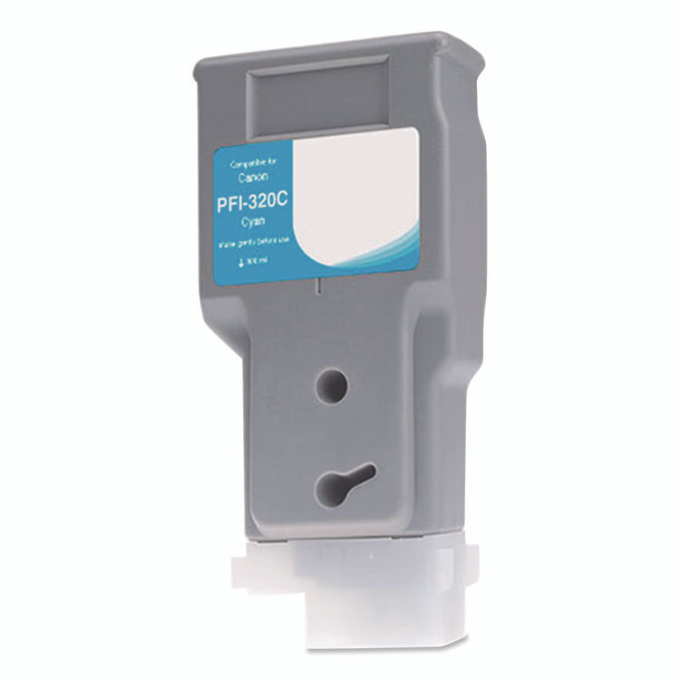 CLOVER IMAGING GROUP WCPFI320C Compatible Cyan Ink, Replacement for PFI-320 (PFI-320C), 330 mL
