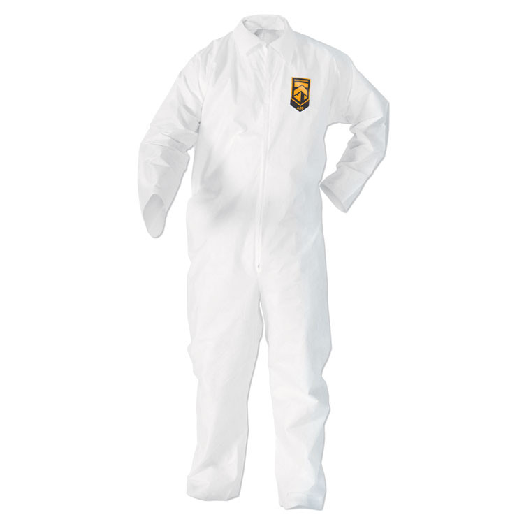 SMITH AND WESSON KleenGuard™ 49105 A20 Breathable Particle Protection Coverall, Zip Closure, 2X-Large, White
