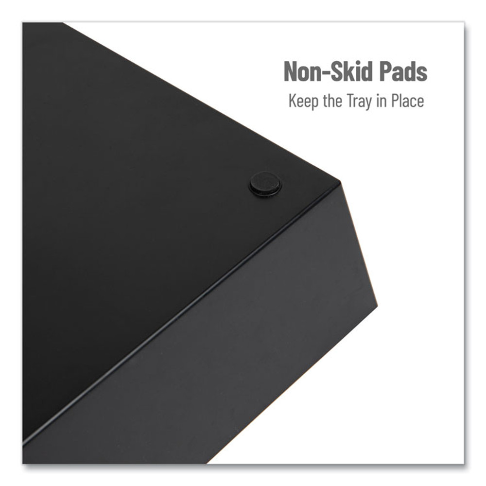 EMS MIND READER LLC SNACKORGTBLK Anchor Collection 5-Compartment Snack Organizer, 12 x 24 x 3.25, Black