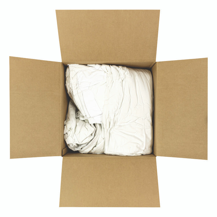 HOSPECO 55525 Knit Baby Diaper Rags, 2-Ply, 15 x 18, White, 25 lb/Carton