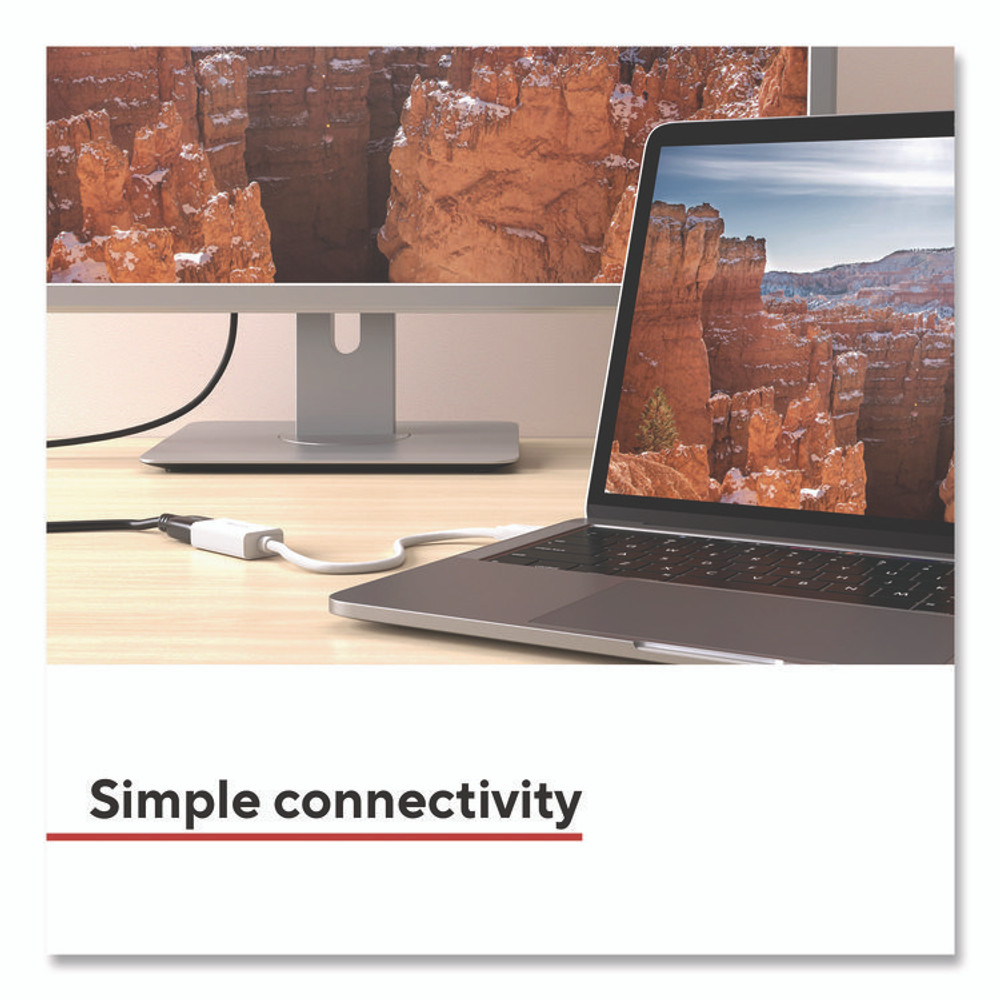 STAPLES BRANDS GROUP TECH ST62353 Mini DisplayPort to HDMI Audio/Video Adapter, 6", White