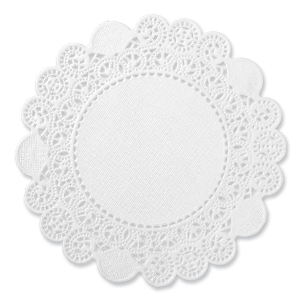 AMERCAREROYAL LD5 Lace Doilies, Round, 5", White, 10,000/Carton