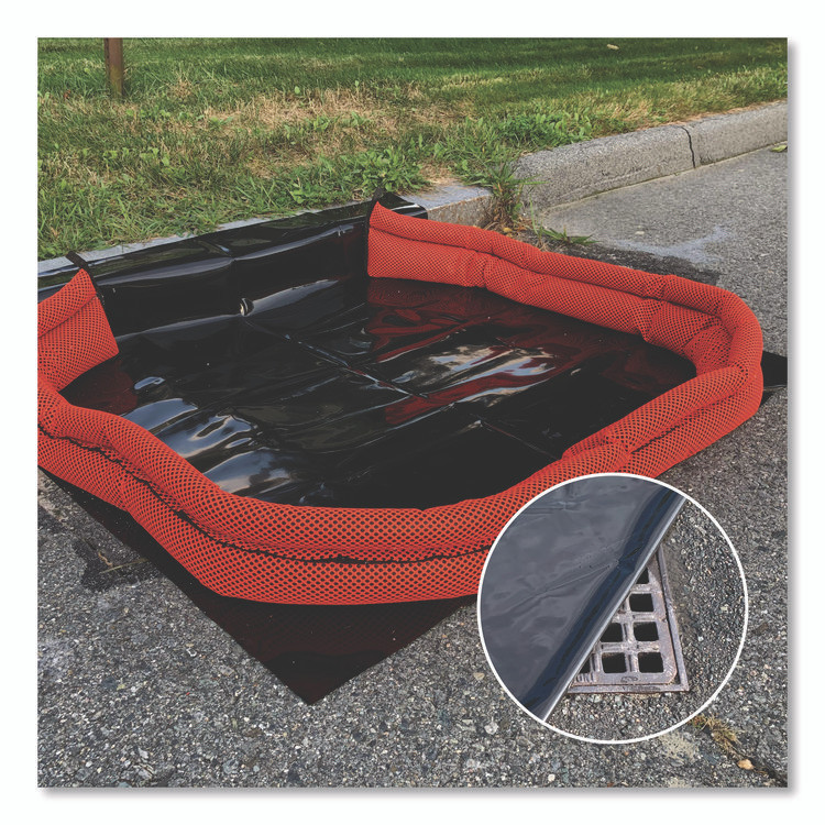 ABSORBENT SPECIALTY PRODUCTS Quick Dam™ QD61010HV Flood Barriers, 6" x 10 ft x 3.5", 10/Box