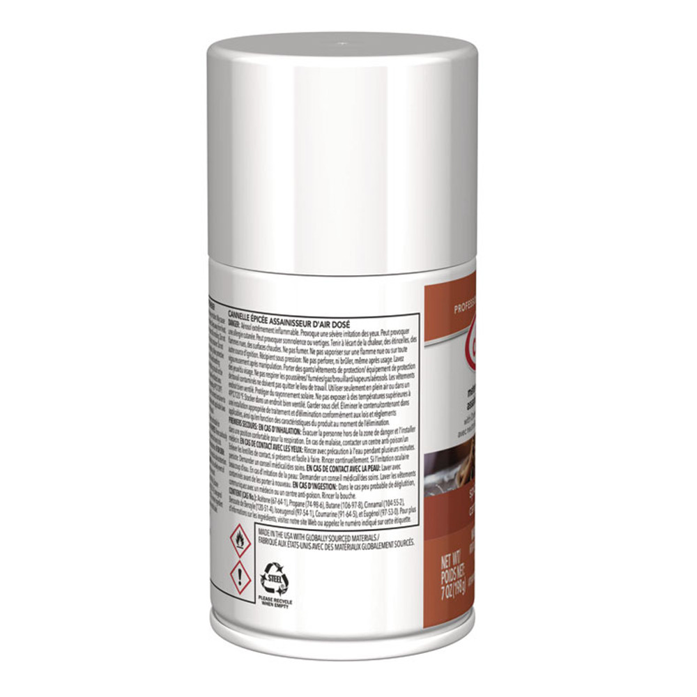 PLZ CORP Claire® 122 Metered Air Freshener, Cinnamon, 11 oz Aerosol Spray, 12/Carton