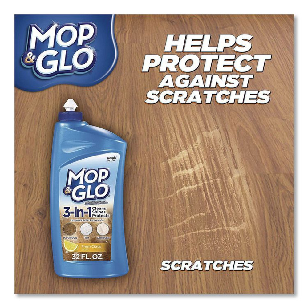 RECKITT BENCKISER MOP & GLO® 98563CT Ready to Use Multi-Surface Floor Cleaner, Fresh Citrus Scent, 32 oz Bottle, 4/Carton