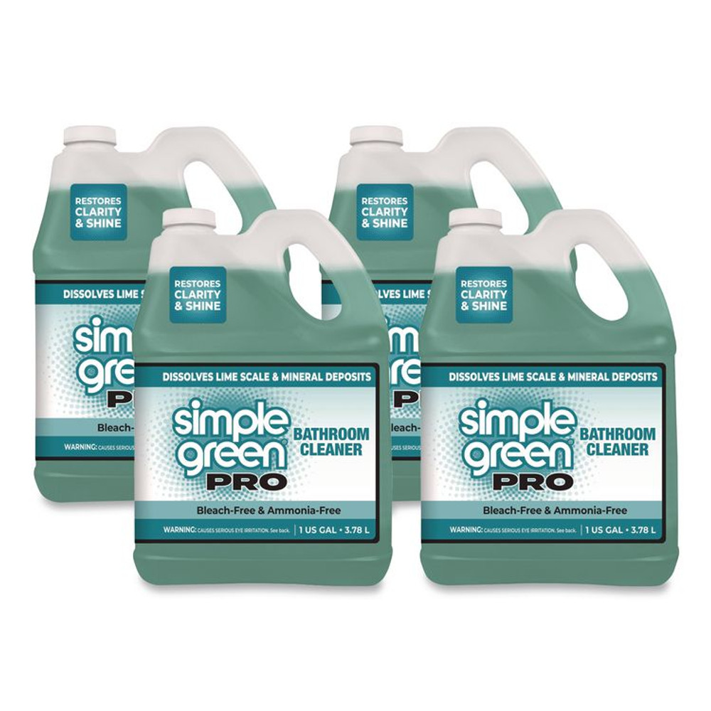 SUNSHINE MAKERS, INC. Simple Green® 1751128 Pro Bathroom Cleaner, 1 gal Bottle, 4/Carton