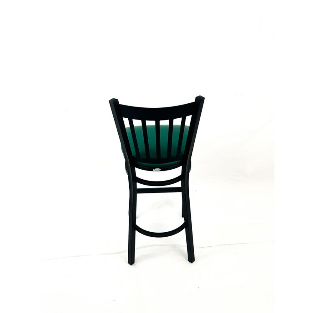 JMC FURNITURE CBBVSGRN Cobra Series Barstool, Supports Up to 300 lbs, 28.5" Seat Height, Green Seat, Black Back, Black Base
