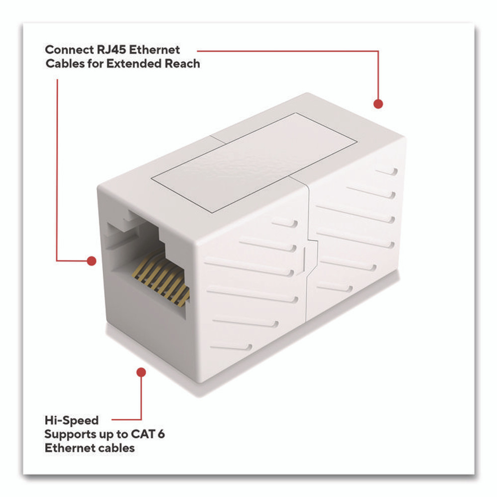 STAPLES BRANDS GROUP TECH ST62437 Ethernet Coupler, White