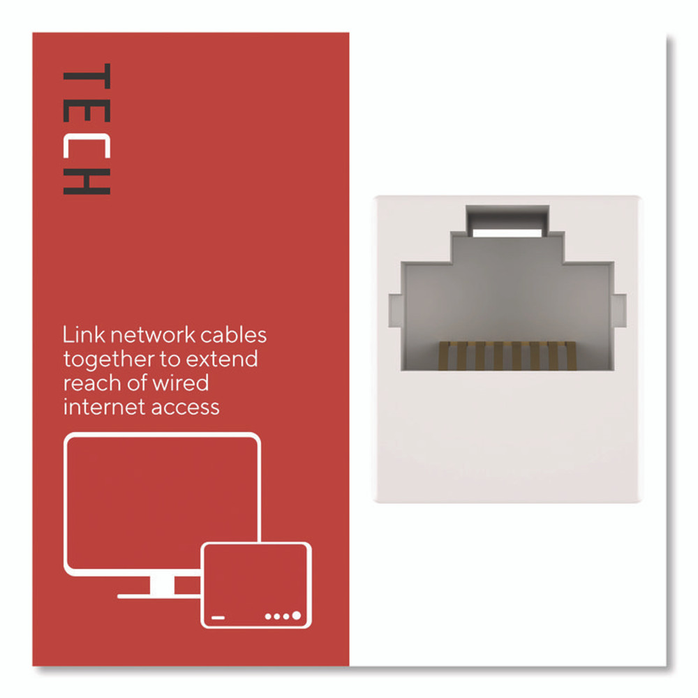 STAPLES BRANDS GROUP TECH ST62437 Ethernet Coupler, White