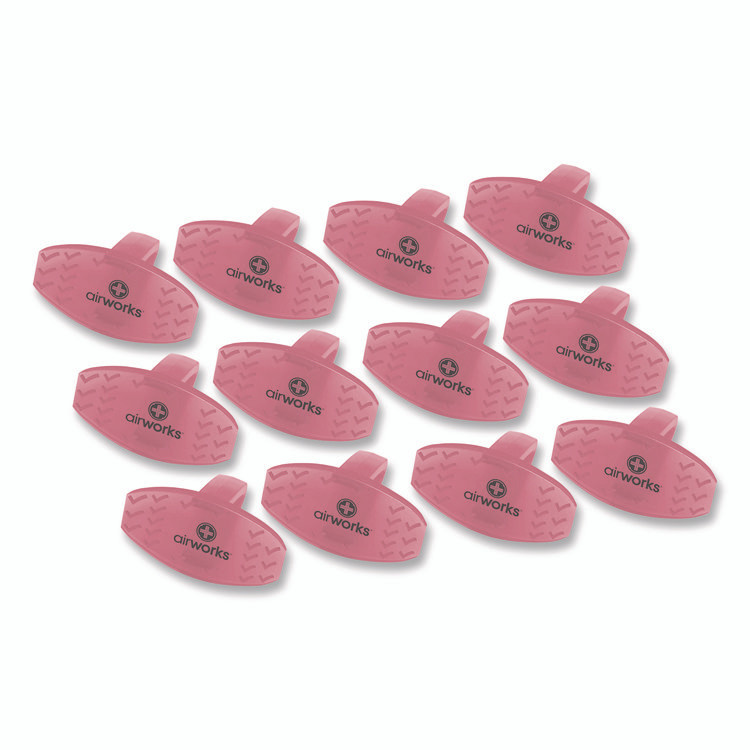 HOSPECO AWBC229 AirWorks Bowl Clips, Fruit Basket Scent, Light Red, Dozen