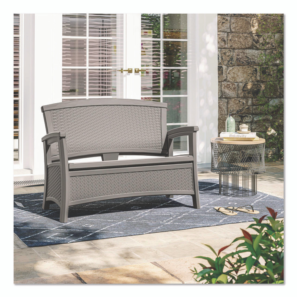 SUNCAST CORPORATION BMWB5000DG Elements Loveseat with Storage, 47" x 29.75" x 35.5", Dove Gray
