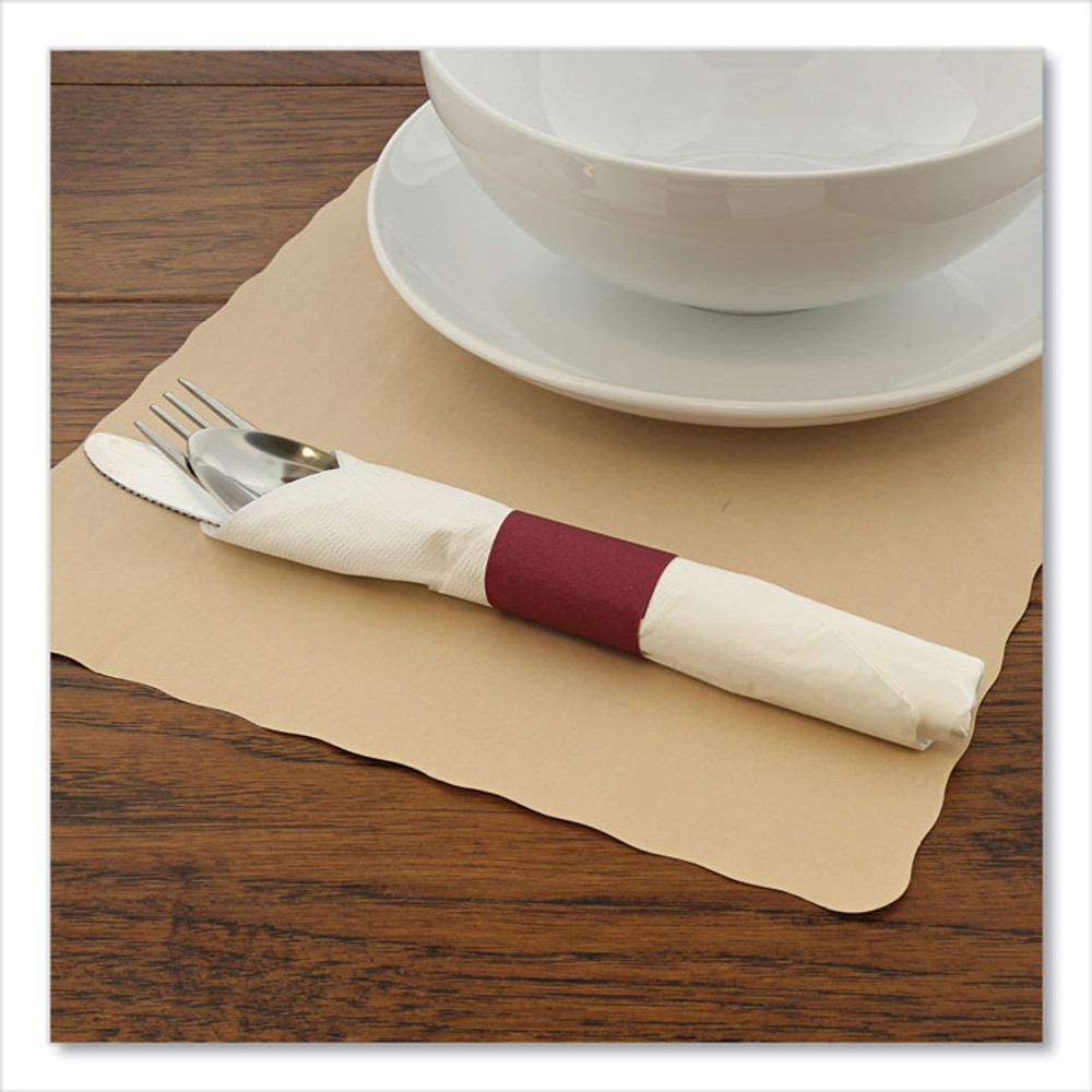 AMERCAREROYAL RNB20MN Napkin Bands, Burgundy, 1.5", 2,500/Pack, 8 Packs/Carton