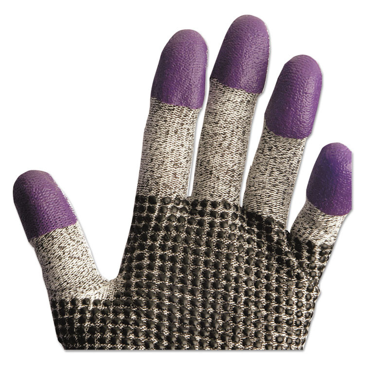 SMITH AND WESSON KleenGuard™ 97430 G60 PURPLE NITRILE Cut-Resistant Gloves, EN388: 4340, 7.87" Long, Small (Size 7), Black/White, 12 Pairs/Carton