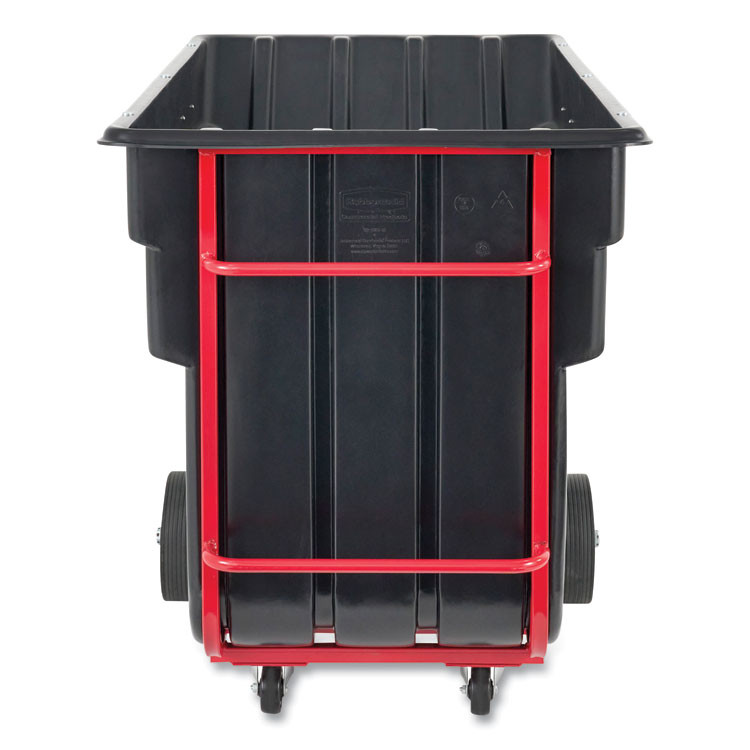 RUBBERMAID COMMERCIAL PROD. 1046 BLA 2.5 cu yd BRUTE Rotomolded Tilt Truck, 2,300 lb Capacity, Black