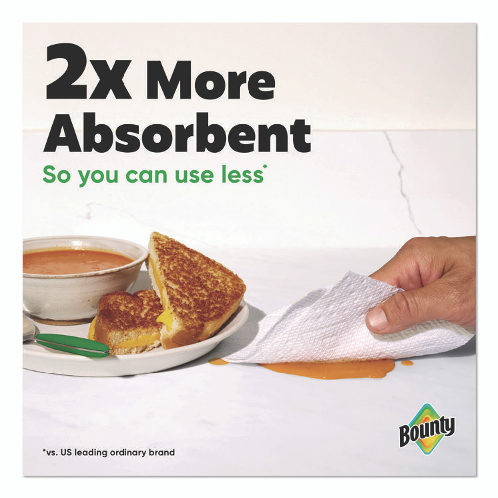 PROCTER & GAMBLE Bounty® 16020 Select-a-Size Kitchen Roll Paper Towels, 2-Ply, 5.9 x 11, White, 123 Sheets/Triple Roll, 6 Rolls/Carton
