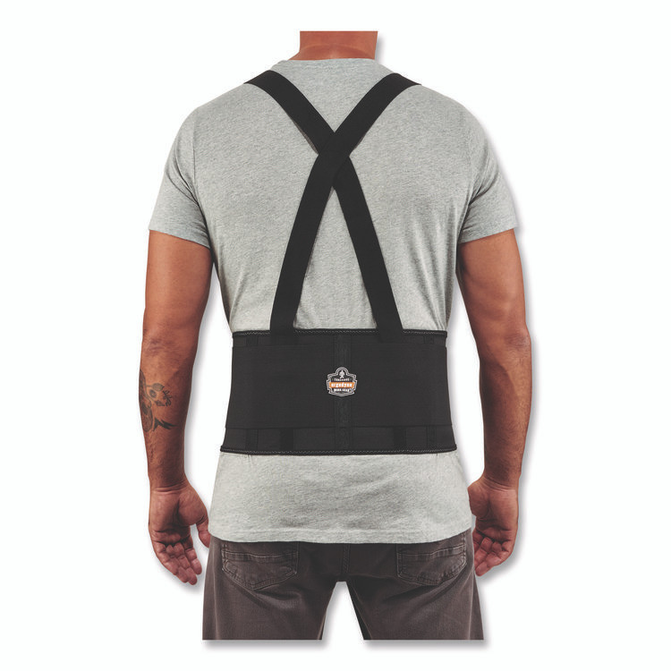 TENACIOUS HOLDINGS, INC. ergodyne® 11094 ProFlex 1650 Economy Elastic Back Support Brace, Large, 34" to 38" Waist, Black