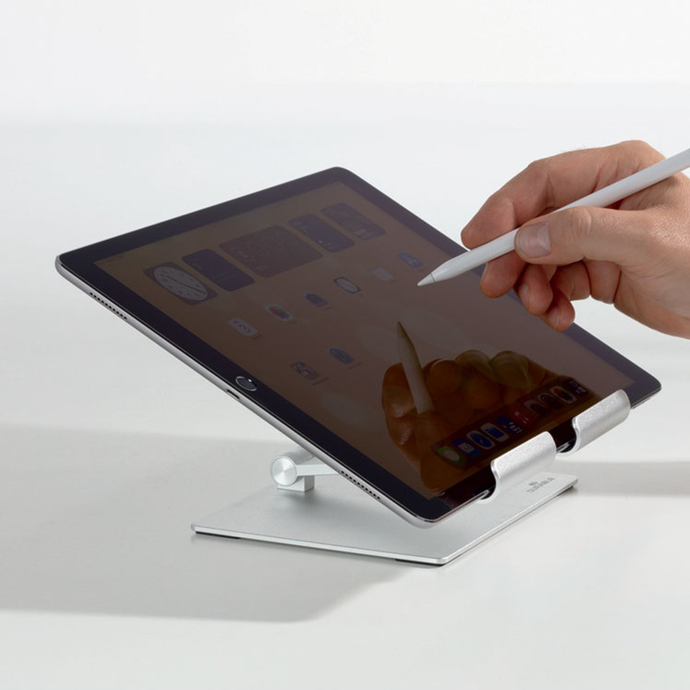 DURABLE OFFICE PRODUCTS CORP. 894023 Adjustable Tablet Stand, Silver